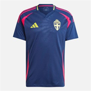 adidas Mens SWE Sweden 2024 Away Jersey Team Navy Blue