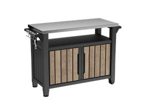 Unity XL Outdoor Kitchen BBQ Table  - Ashwood Brown