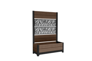Tulip Leaf Screen Planter - Brown