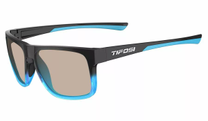 Tifosi Swick Prescription Sunglasses - Onyx &amp; Blue Fade - Onyx &amp; Blue Fade, Essilor Sun 1.5 Brown Transitions