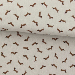 Toile de coton canvas premium - Teckel