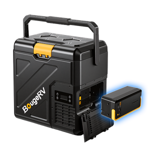 BougeRV New CRH20 21QT 12V Portable Car Fridge with 240Wh Battery