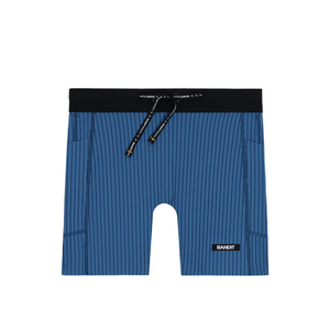 Bandit Womens Striped Cadence 5" Compression Short - Ink Blue/Aegean - SS26