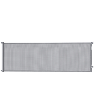 PawHut Retractable Dog Gate, Extends to 300 cm Wide & 104 cm Tall, Mesh Pet Gate Single Hand Operation, for Stairs Doorways