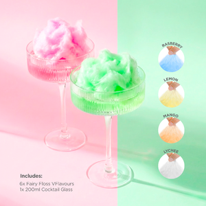 Happy Box Cocktail Fairy Floss Gift Set with Glass