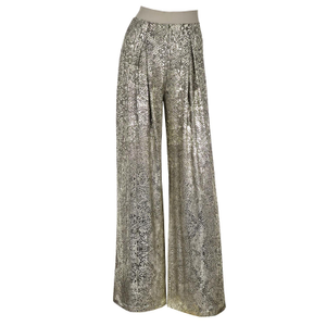 Pipe Dream Gold Metallic Snakeskin Trouser (L)