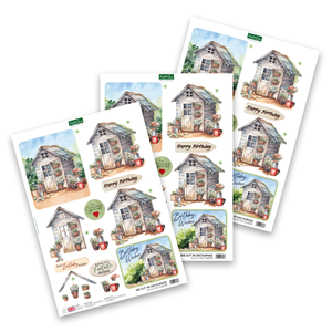 Die Cut Decoupage – Summer Shed (pack of 3)