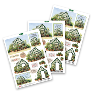 Die Cut Decoupage – Summer Greenhouse (pack of 3)