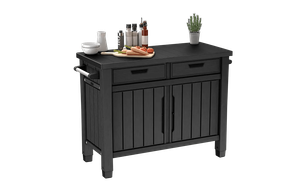 Unity Outdoor Kitchen  BBQ Table and Storage Cabinet - Graphite