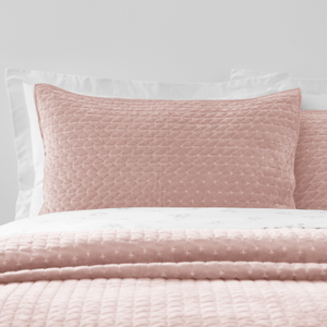Bianca Attica Velvet Pair Pillow Protectors Pink