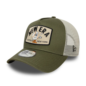 New Era Summer Patch Green 9FORTY A-Frame Trucker Adjustable Cap