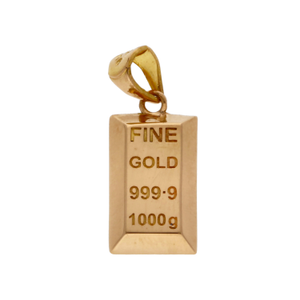 Pre-Owned High Carat Ingot Bar Pendant