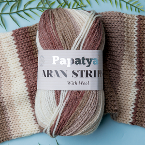 Papatya Aran Stripe