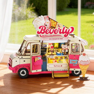 Rolife Beverly's Ice Cream Truck 3D Wooden Puzzle TGS06