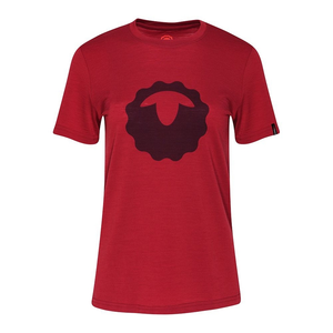 Womens Merino 150 Emblem Tee (Red)