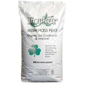 Forker's Irish Peat (Sphagnum Moss) Soil Conditioner - 100L (Full Bale), Polythene Bag