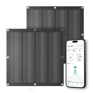 2-pack Panneau solaire balcon - 2x 110W - IP67 - Plug & Play - Contrôlable via l'application Calex - Micro-onduleur 400W