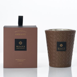 Ambianti Weave Moroccan Amber 360g Candle
