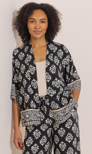 Printed Cover Up - Black