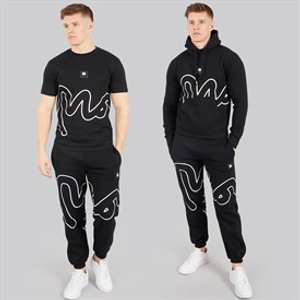 Money Mens Hidden Sig Three Piece Tracksuit Black