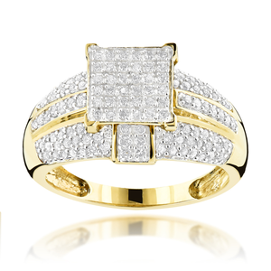 14K Gold Diamond Engagement Ring 0.93ct