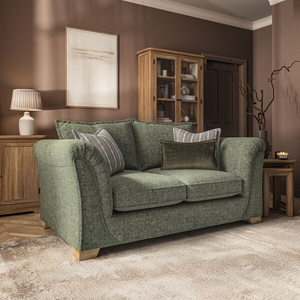 Milldale 2 Seater Sofa in Milo Olive Fabric with Earth Scatters