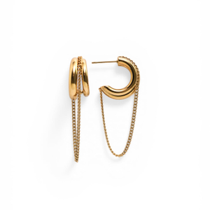 Chain Hoop Earrings (one size)