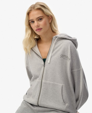 Athletic Essentials hoodie met losse pasvorm en rits