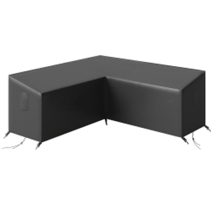Outsunny V-Shaped Patio Furniture Cover, Waterproof Outdoor V-Shaped Sectional Sofa Cover, Anti-UV with Air Vent, Black