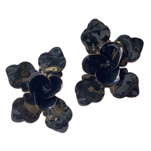 Earrings Black Orchid (one size)