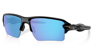 Oakley Flak 2.0 XXL Prescription Sunglasses - Polished Black, Oakley Prizm Sapphire Polarised Complex