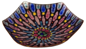 Copper Centerpiece Bowl from Metal Arte Sulmona, Italy, 1950s