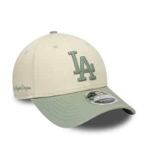 LA Dodgers MLB Side Script Cream 9FORTY M-Crown Adjustable Cap