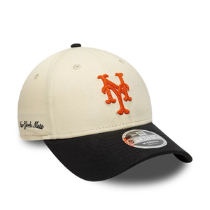 New York Mets MLB Side Script Cream 9FORTY M-Crown Adjustable Cap