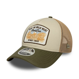 New Era Dark Green 9FORTY M-Crown A-Frame Trucker Adjustable Cap