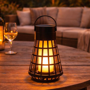 Dancing Flame Solar Lantern With Ground Stake