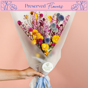Bright Dried Flower Bouquet