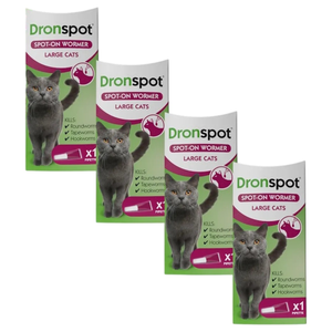 Dronspot Spot On Spring Worming Bundle for Large Cats