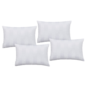 Catherine Lansfield So Soft White Satin Stripe Pillowcase Pack of 4