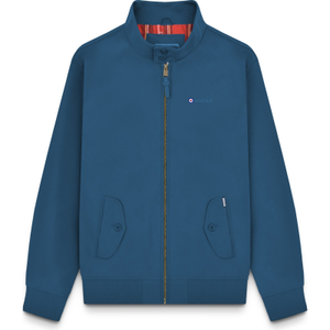 Lambretta Mens Shower Resistant Harrington Bomber Jacket - L / Dark Blue