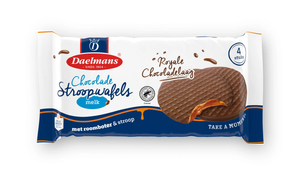 Daelmans Chocolade Stroopwafels in snackpack - Doos van 12 snackpacks