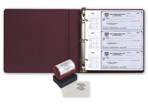 High Security 3-On-A-Page End-Stub Deskbook Value Pack