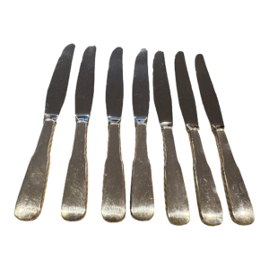 1930s International Silver, Sterling Silver Handle "1810" Dinner Knives. Set of 7.