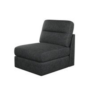 Morgan Armless Module in Cupid Charcoal fabric