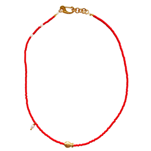 Necklace Red Fish (one size)
