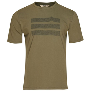 Mens Risor Wave Cotton Tee (Khaki)