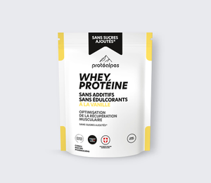 Whey protéine à la vanille - Sans sucres ajoutés