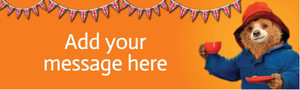 Personalised Party Banner - Paddington Design - Custom Text