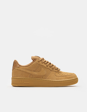 Nike SB Air Force 1 Skate Shoes - Flax/Flax-Black-Gum Light Brown