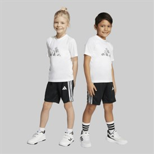 adidas Kids Train Essentials Camo Print T-Shirt And Shorts Set White